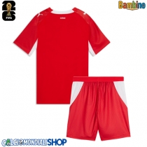 Maglie da calcio Svizzera Prima Maglia Bambino Mondiali 2026  Manica Corta (+ Pantaloni corti)